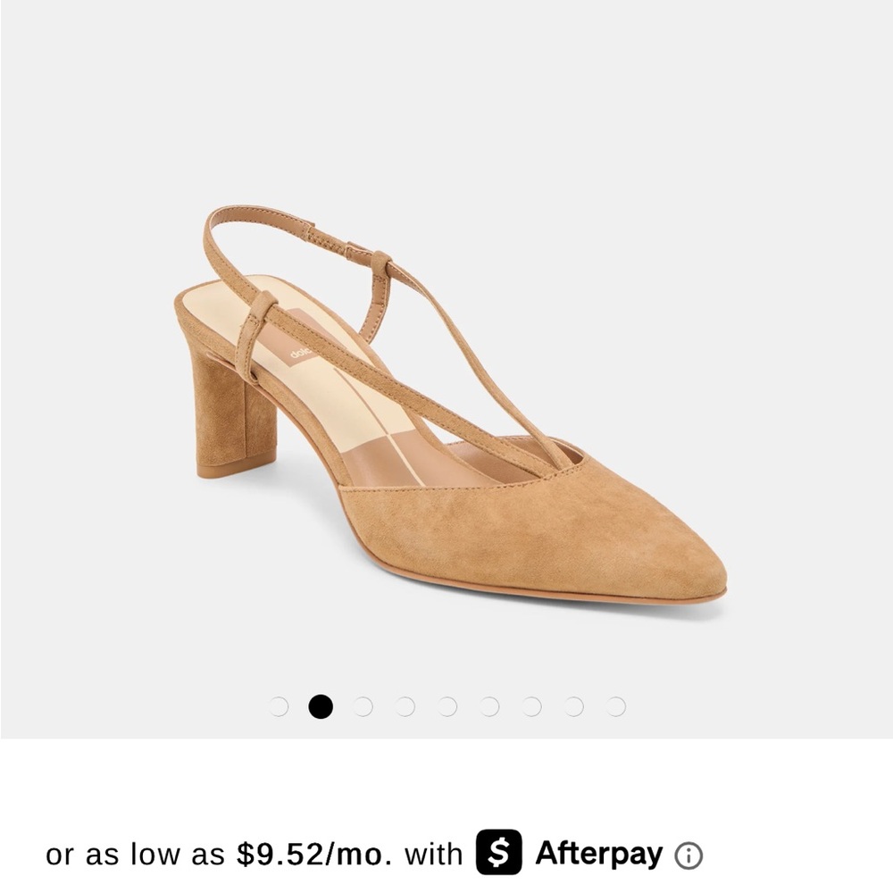 Dolce vita  Suede Slingback Block Heel Pumps